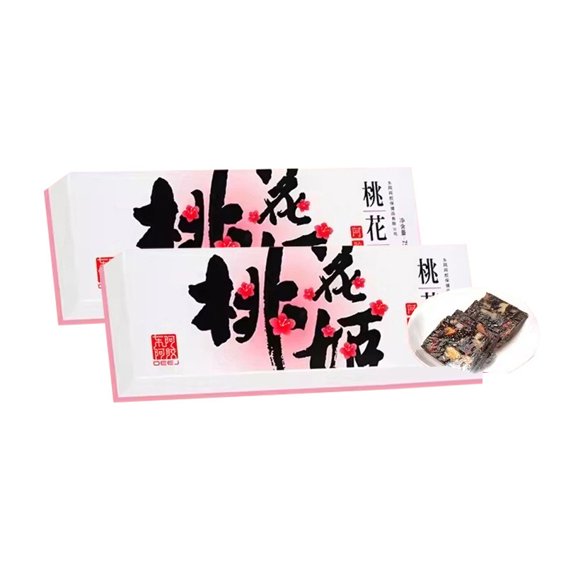 东阿阿胶 桃花姬阿胶糕75g*2盒 即食阿胶非阿胶块固元膏休闲零食高清大图