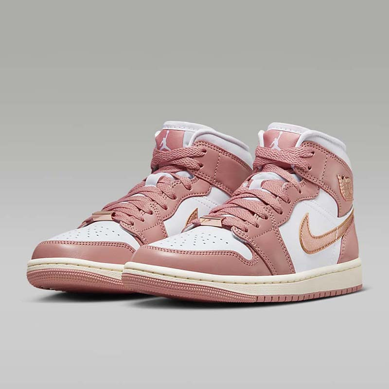 nike耐克冬季女鞋airjordan1白粉运动休闲鞋篮球鞋fb9892670