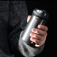 万象(WANXIANG)保温杯双层不锈钢水杯情侣创意泡茶杯带过滤网茶漏300ml/F9