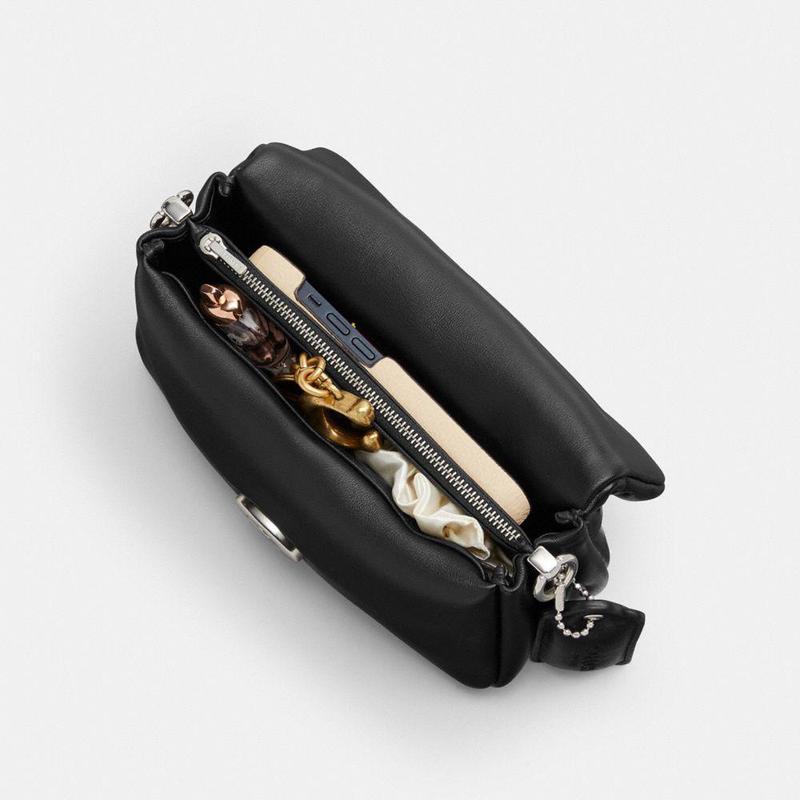 COACH 蔻驰(COACH)女士复古拼接连帽宽松百搭休闲邮差斜挎单肩包