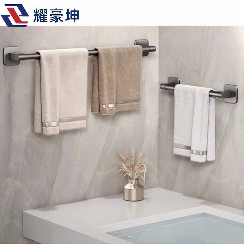 耀豪坤浴室置物架毛巾浴巾架80cm/个高清大图