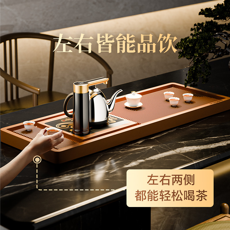 金灶KW-9A电木茶盘2025新款全自动茶台烧水壶一体茶具茶托盘套装高清大图