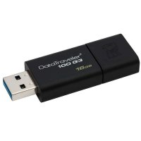 金士顿(Kingston)DT100G3 16GB USB3.0 U盘(黑色)