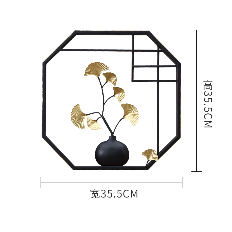 新中式客厅背景墙面装饰品餐厅墙壁挂饰书房现代墙饰创意铁艺挂件 三维工匠 BS18010-茶壶三-C小款壁饰高清大图