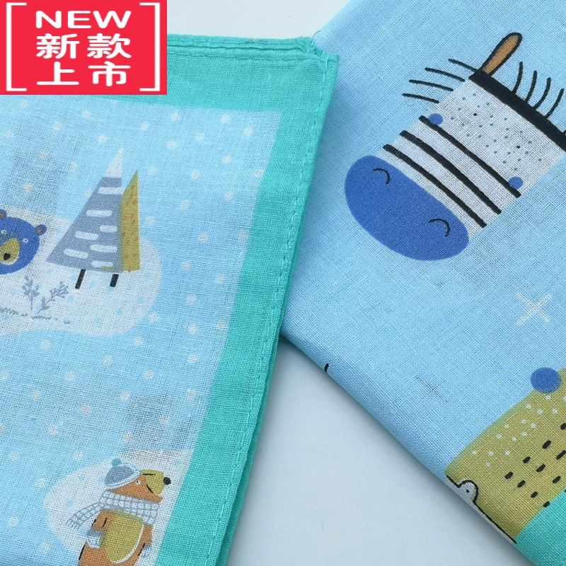 可莉允童年回忆卡通手帕擦汗手绢方巾幼儿园学校折手工老鼠随身方巾毛巾