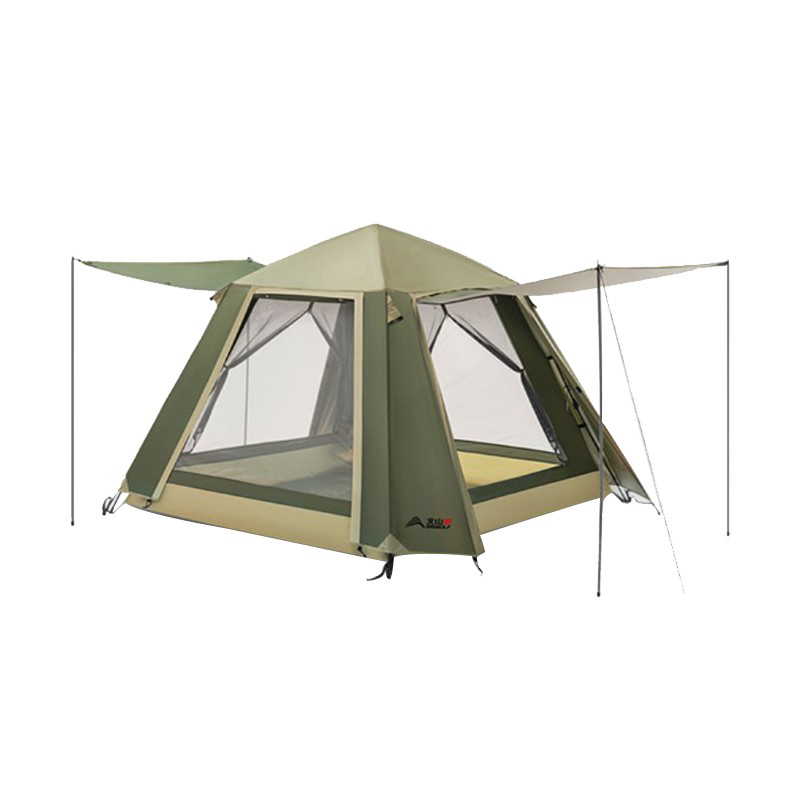 北山狼 户外全自动帐篷 野外露营加大加宽防晒3-4人帐篷 双层加厚防