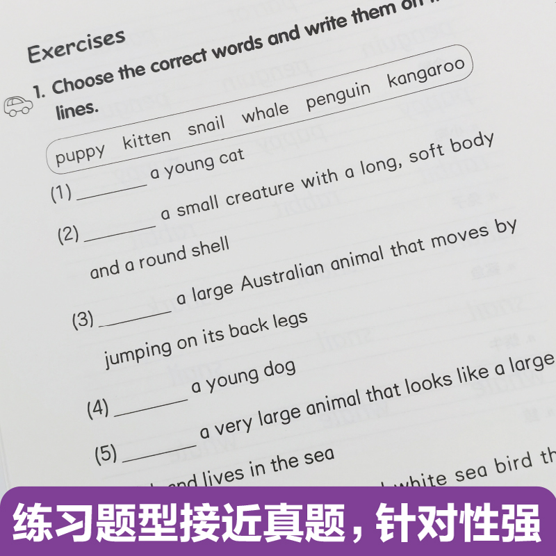 [正版]新版剑桥少儿英语考试.第二级A1 Movers.描红本(赠音频)英语手写体字帖 华东理工大学出版社高清大图