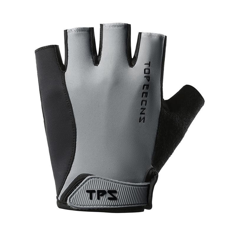 户外半指骑行手套女春夏季透气防滑山地自行车哑铃运动健身手套男高清大图