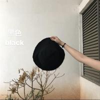 明星同款毛边渔夫帽遮阳晒遮阳盆帽子女春夏韩版百搭日系潮人ins 杨幂同款黑色[毛边渔夫帽]