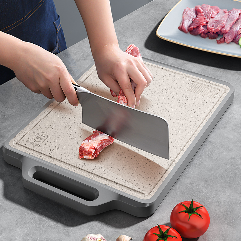 康巴赫官方旗舰店抗菌不锈钢家用砧板切菜板粘板加厚案板大号双面厨房