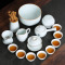 苏氏陶瓷青色陶瓷茶具套装功夫茶整套日式茶具杯茶壶茶道