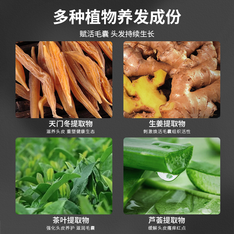[苏宁宜品推荐]尊荣生姜去屑止痒洗发露313ml洗头膏 送防脱育发精华液