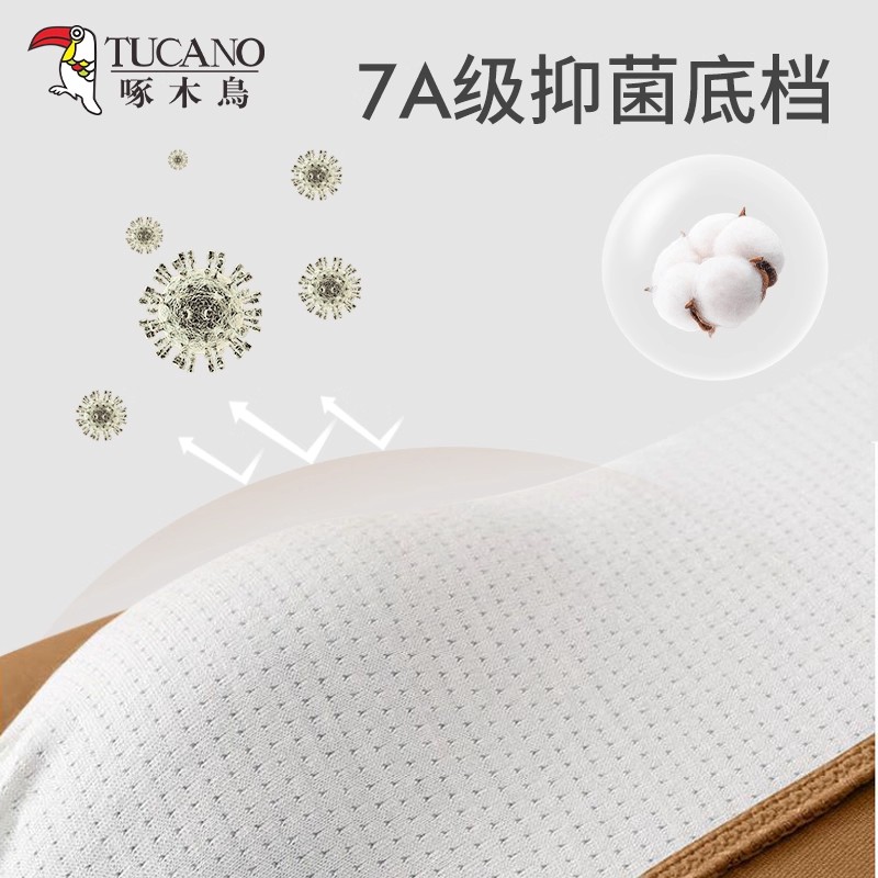 啄木鸟男士内裤全棉男款纯棉透气大码宽松青年学生舒适平角四角裤高清大图