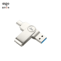 爱国者 256GB Type-C USB3.1 手机 U盘 U356炫酷高速款 银色 双接口手机电脑用