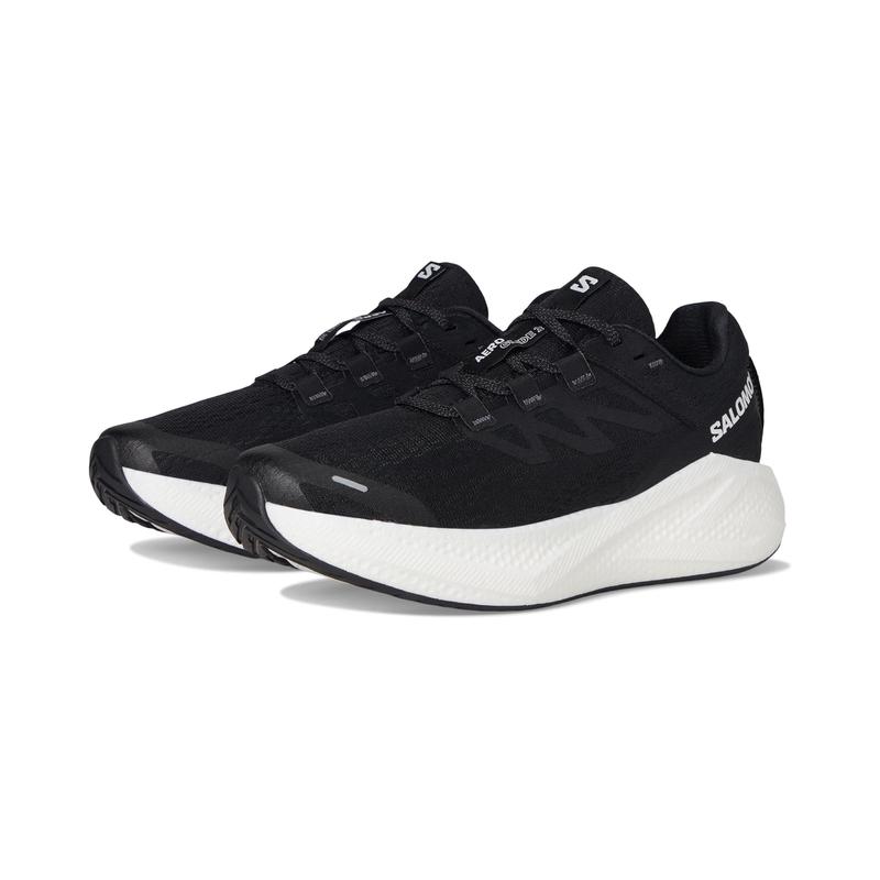 萨洛蒙(SALOMON)女款越野跑鞋轻便缓震透气专业跑步训练鞋 Black/White/Asphalt 36.5