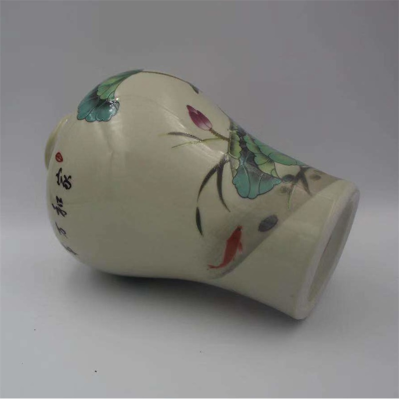 美帮汇景德镇仿古陶瓷器同治粉彩家和万事兴梅瓶家居装饰中式展柜摆件高清大图