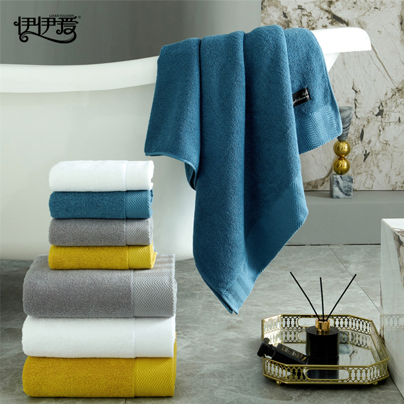 伊伊爱 YBH25211 迪迈 浴巾 黄色高清大图