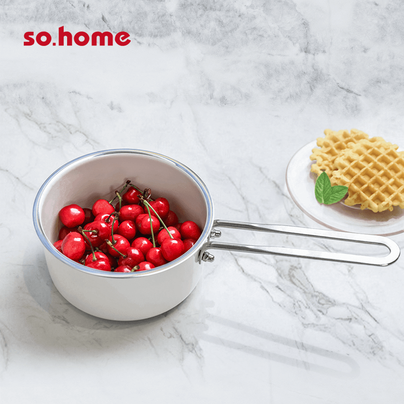 so.home珐琅单柄奶锅1.4L容量R470-B/个