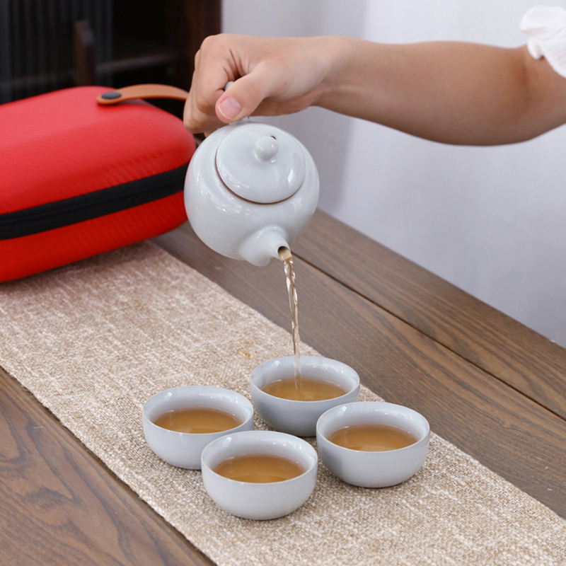 八方礼BFL2020-27福满天下茶具5入壶230ml杯40ml茶壶1茶杯4(单位:套)月光白高清大图