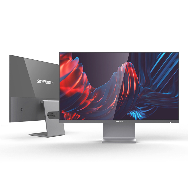 创维skyworth238英寸办公显示器2k75hzipshdr40065wtypec玻璃背板电脑