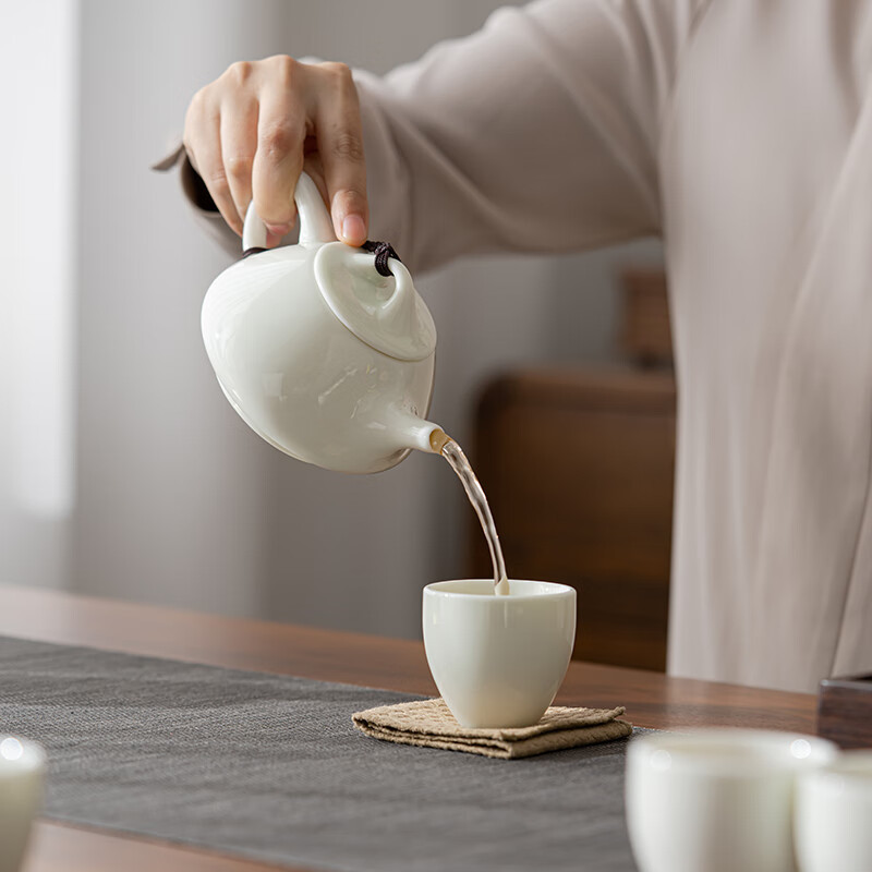 苏氏陶瓷(SUSHI CERAMICS) J1048 玉翡翠青瓷一壶六杯 七件套 (单位:套)高清大图