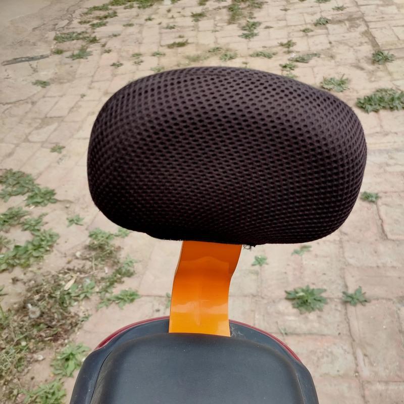 加大四季通用防水防晒隔热透气座垫电动车坐套自行车套电瓶车座套黑色