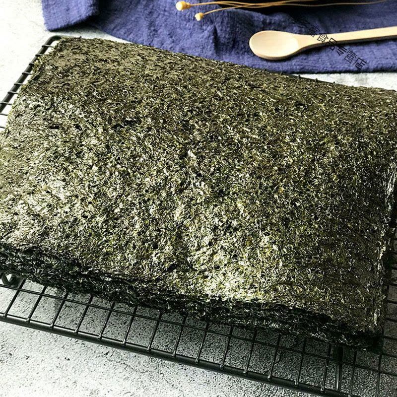 碳烤海苔小零食原味海苔片健康炭烧零食大张紫菜辣味寿司专用图片