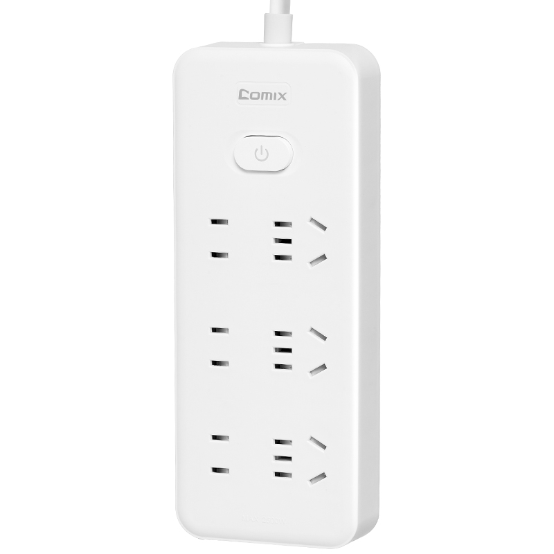 齐心 PCP-W618 延长线插座 6位21孔 总控全长2.0米高清大图