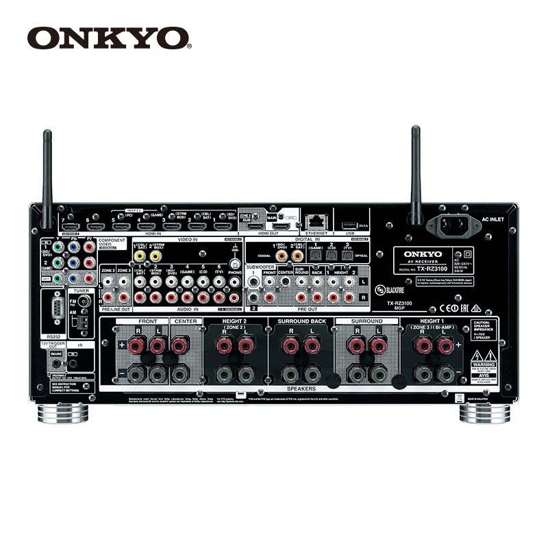 Onkyo/安桥 TX-RZ1100 全景声9.2声道功放机家庭影院AV功放机蓝牙