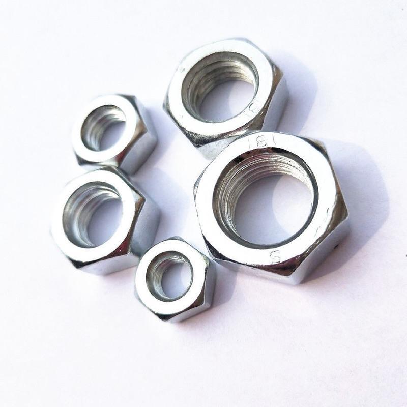 镀锌六角螺母螺栓螺帽螺丝帽国标大全m3m4m5m6m8m10m12m27m8一公斤约