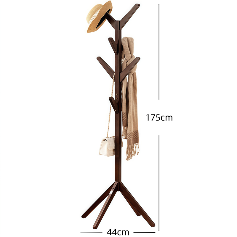 铭思沃木质衣帽架高清大图