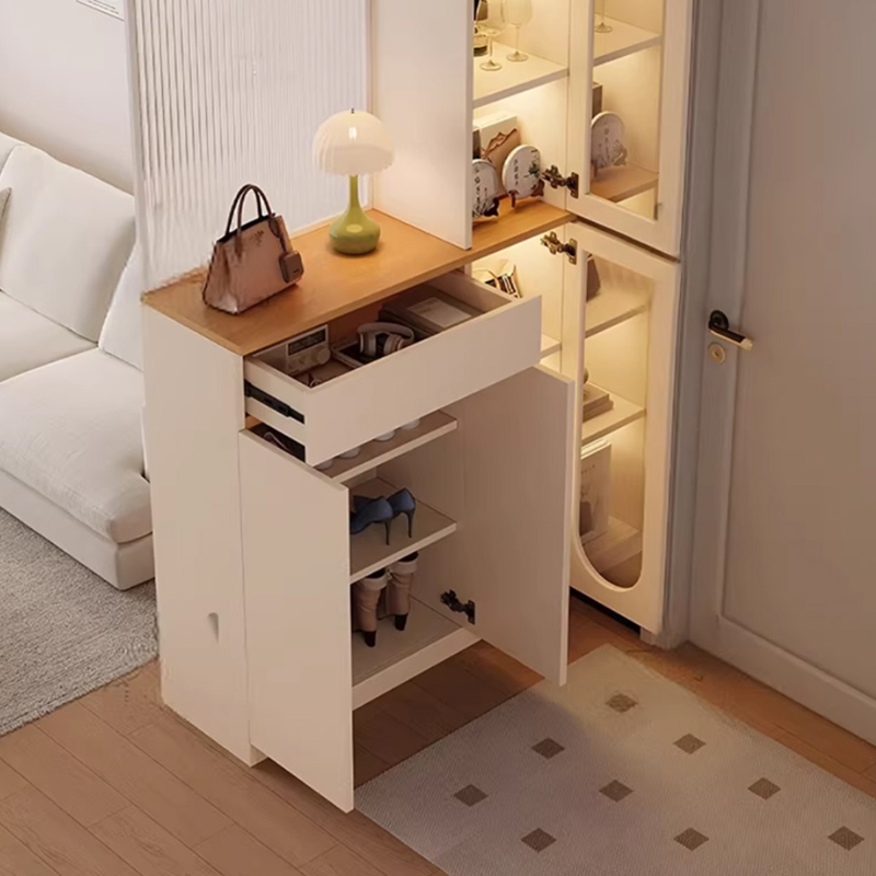 苏宁 质凡 现代简约隔断屏风柜门厅玄关鞋柜/ZF-XGG031/1600*350*2100mm高清大图