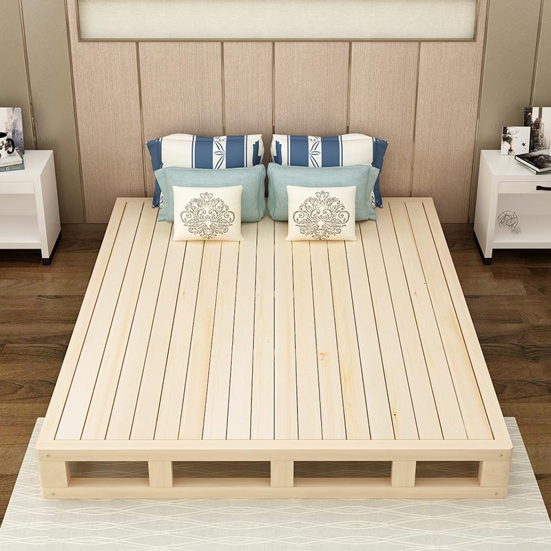 硬板床垫排骨架1.8米护腰床松木闪电客1.5米单人双人榻榻米地台床架