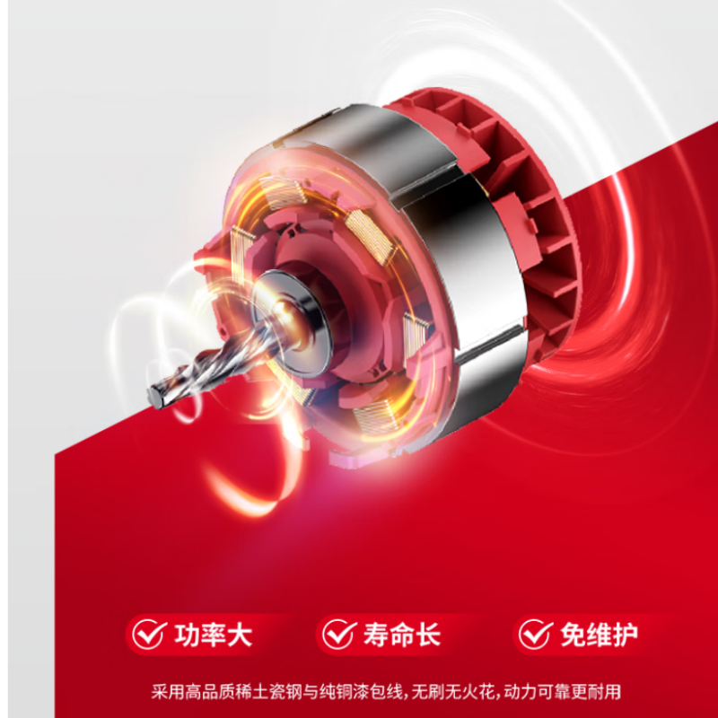 罗特 锂电无刷电动扳手 20V 1880牛米 大扭矩 卡车塔吊 T3裸机 无电无充高清大图