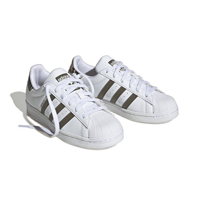 adidas阿迪达斯三叶草superstarj男青少年贝壳头休闲运动鞋hq4287