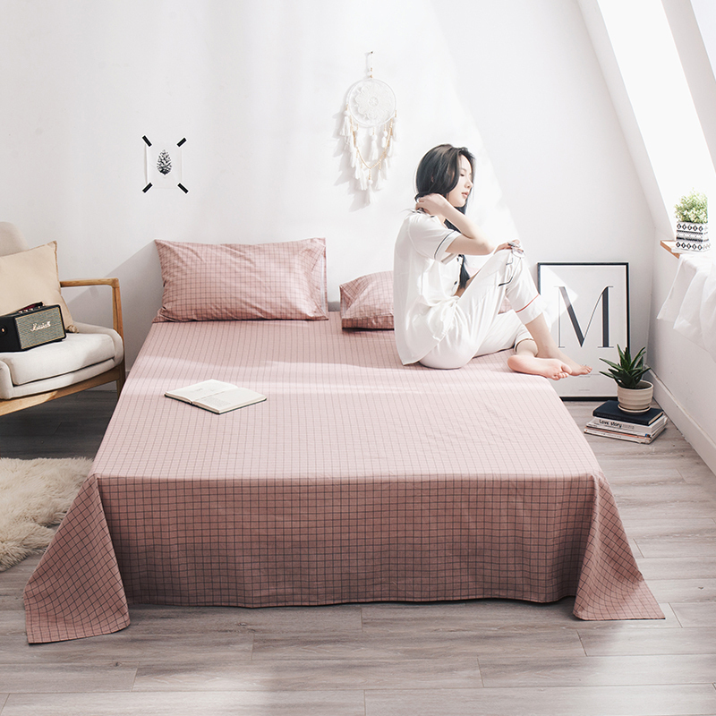 家柏饰(CORATED)简约全棉床单单件四季单人1.2m床双人1.5/1.8米全棉被单床单 梦的点滴 120*230cm(单床单）