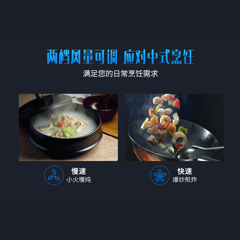 美菱(MELING)家用欧式油烟机MY-DA9002 15立方强劲吸力 一级能效 静音低噪高清大图