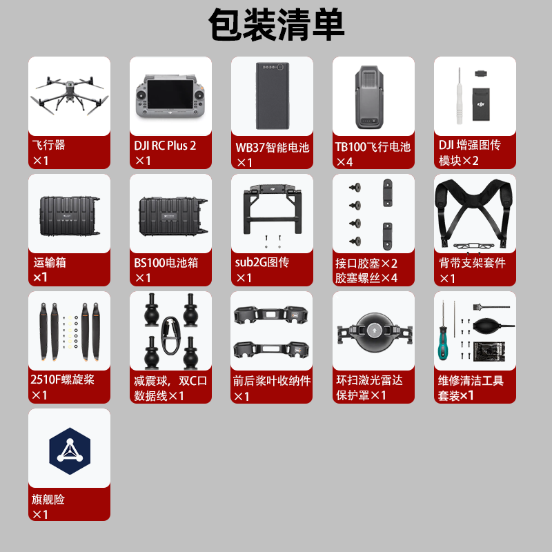 大疆无人机 DJI Matrice 400行业版 经纬M400[含TB100电池*4+电池箱+遥控器+禅思H30]提货卡高清大图