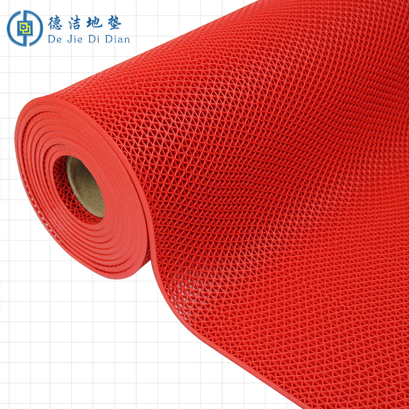 苏宁 德洁 PVC可裁剪防滑垫红色 /DJ-DD145/1.2*1m厚度4.5mm高清大图