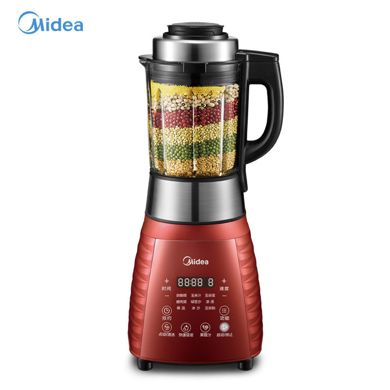 美的(Midea)破壁机家用高温熬煮加热智能防溢破壁料理机绞肉可预约豆浆果汁辅食榨汁破壁料理机power311
