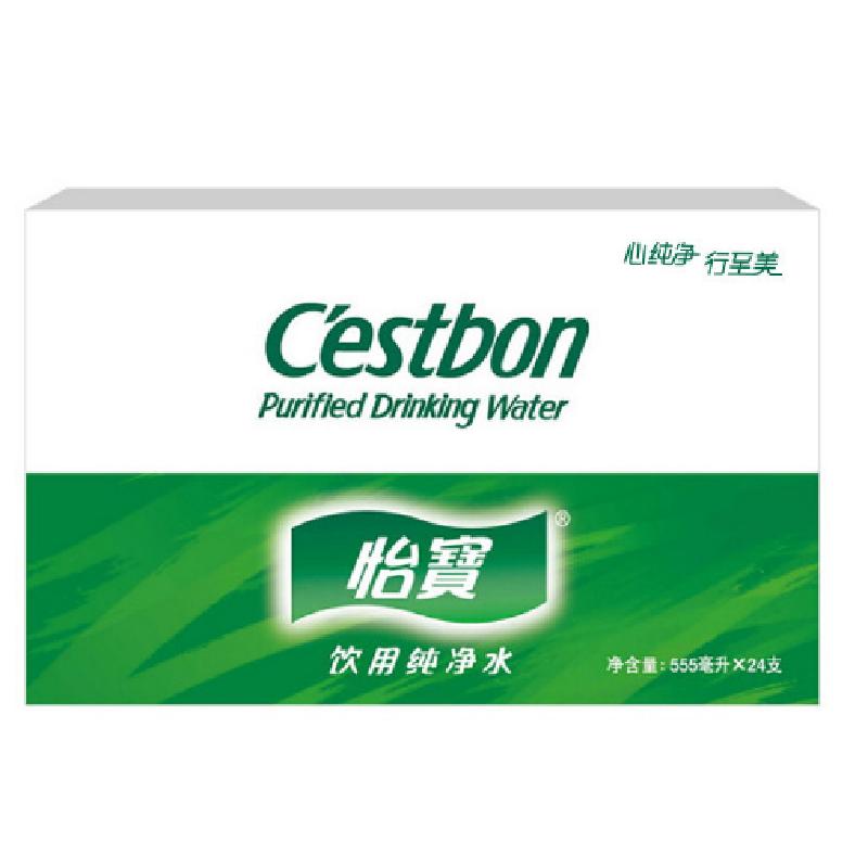 怡宝饮用水 纯净水 555ml*24 整箱装