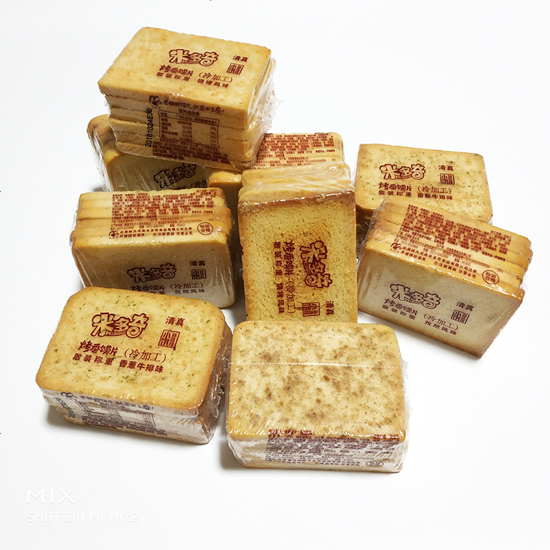 米多奇烤馍片多口味混合装香酥烤馍干馒头片散装整饼干食 烧烤风味4斤
