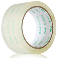 得力30247胶带宽48mm封箱大卷胶带 超市封箱胶带透明胶带宽胶带(48mm*60y)72卷装(高透明)