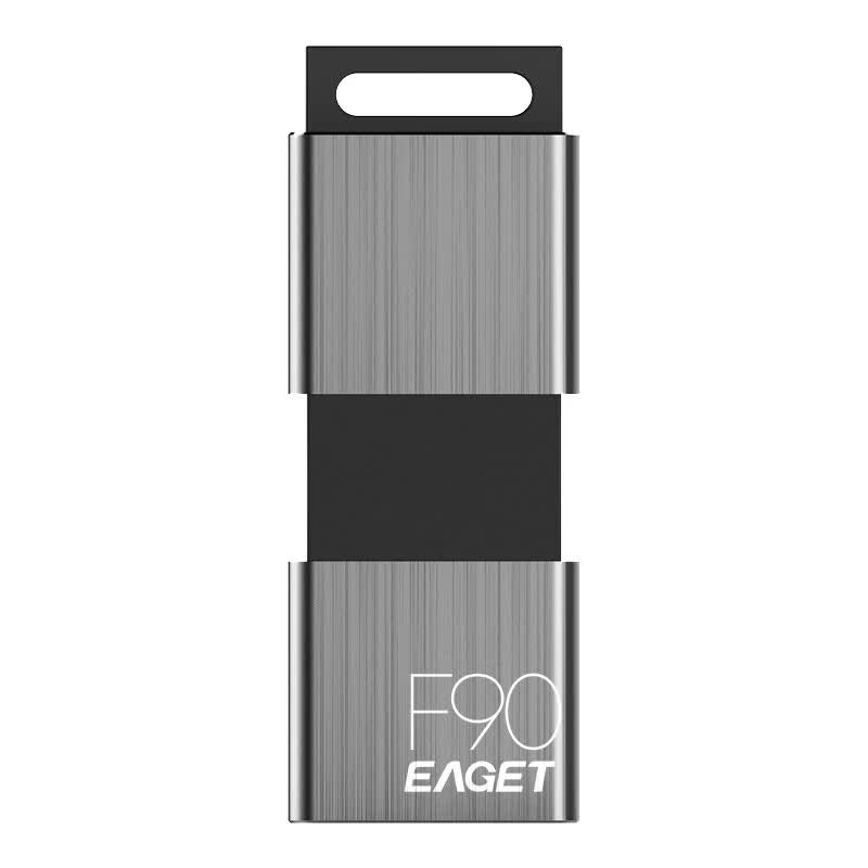 忆捷(Eaget) U盘 F90-256G USB3.0高速金属 推拉式商务优盘 (个)