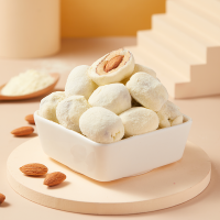 【好想你_巴旦木奶枣128g*2袋】网红奶枣红枣零食2袋装