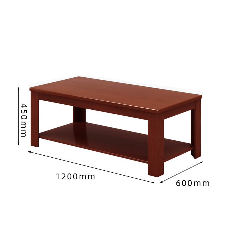 臻远ZY-SY-242 实木贴皮长茶几高清大图