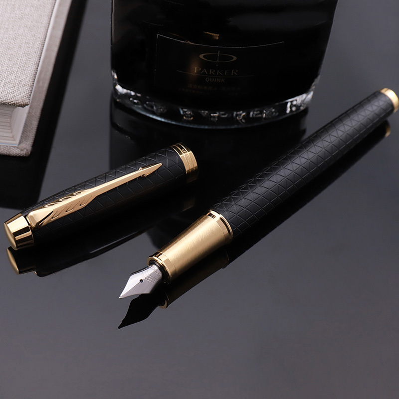 派克PARKER 钢笔 IM黑森林墨水笔 学生商务办公文具用品 可吸墨可替换墨囊 书写0.5mm金属不锈钢F笔尖