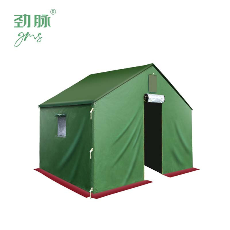 劲脉 户外工地帐篷 加高帆布地梁款-2*3 顶高清大图