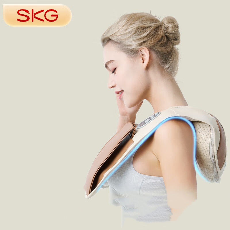 SKG颈椎按摩器肩颈按摩披肩 4095高清大图