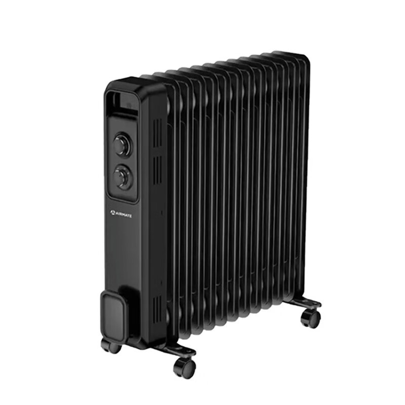 艾美特airmate油汀取暖器家用13片电暖气片电热油丁卧室办公暖气黑色